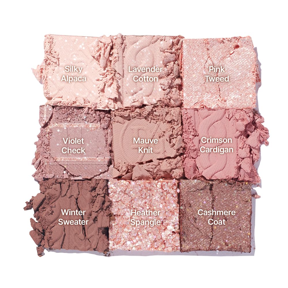 dasique palette ombres n°16 tricot violet, textures satinées et veloutées.