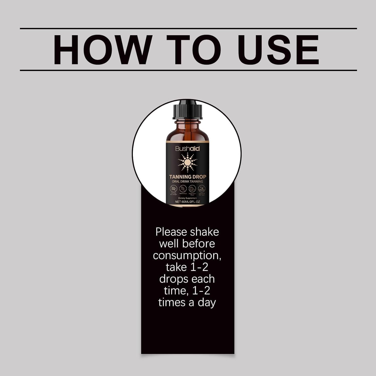 DASIUIP Tanning Drops diverse-skin-tones image shows suitability for all skin types