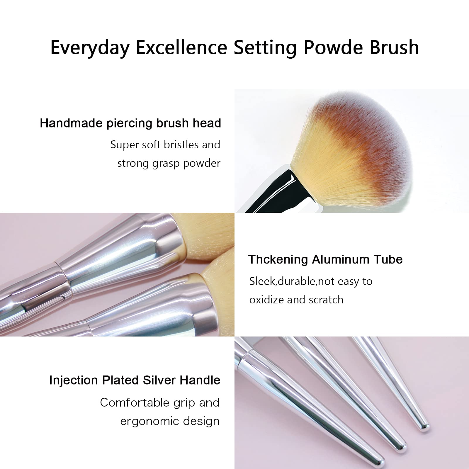 Pinceau Daubigny design élégant pour une routine maquillage chic.