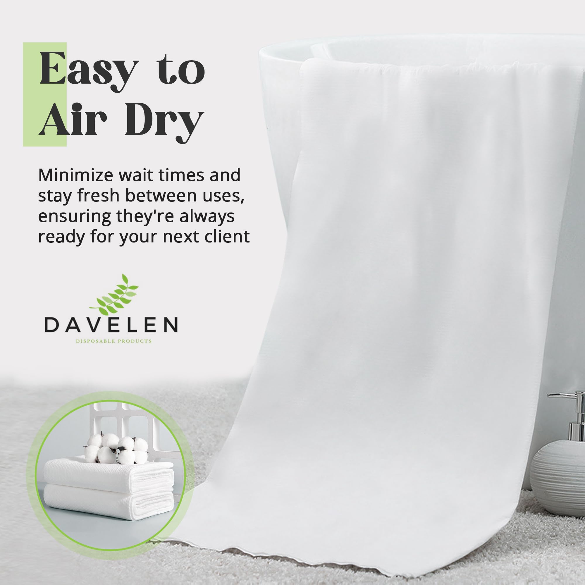 DAVELEN absorption élevée, essuyage rapide et efficace