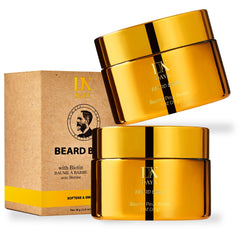 DayixCare Beard Balm – bouteille 1oz, hydratation légère pour une barbe soignée.