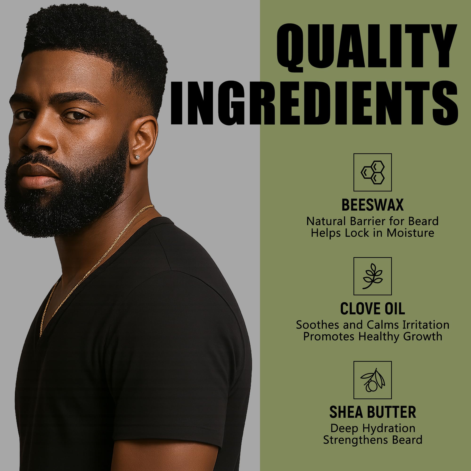 DayixCare Beard Balm texture non grasse sur peau et poils pour sensation légère.
