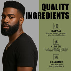 DayixCare Beard Balm texture non grasse sur peau et poils pour sensation légère.
