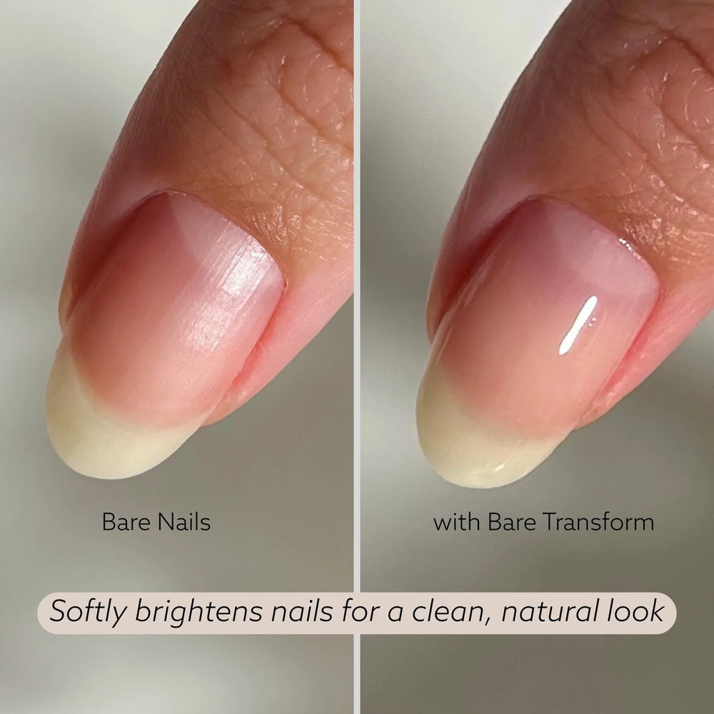 Texture lisse sur l’ongle avec Bare Transform Ridge Filler