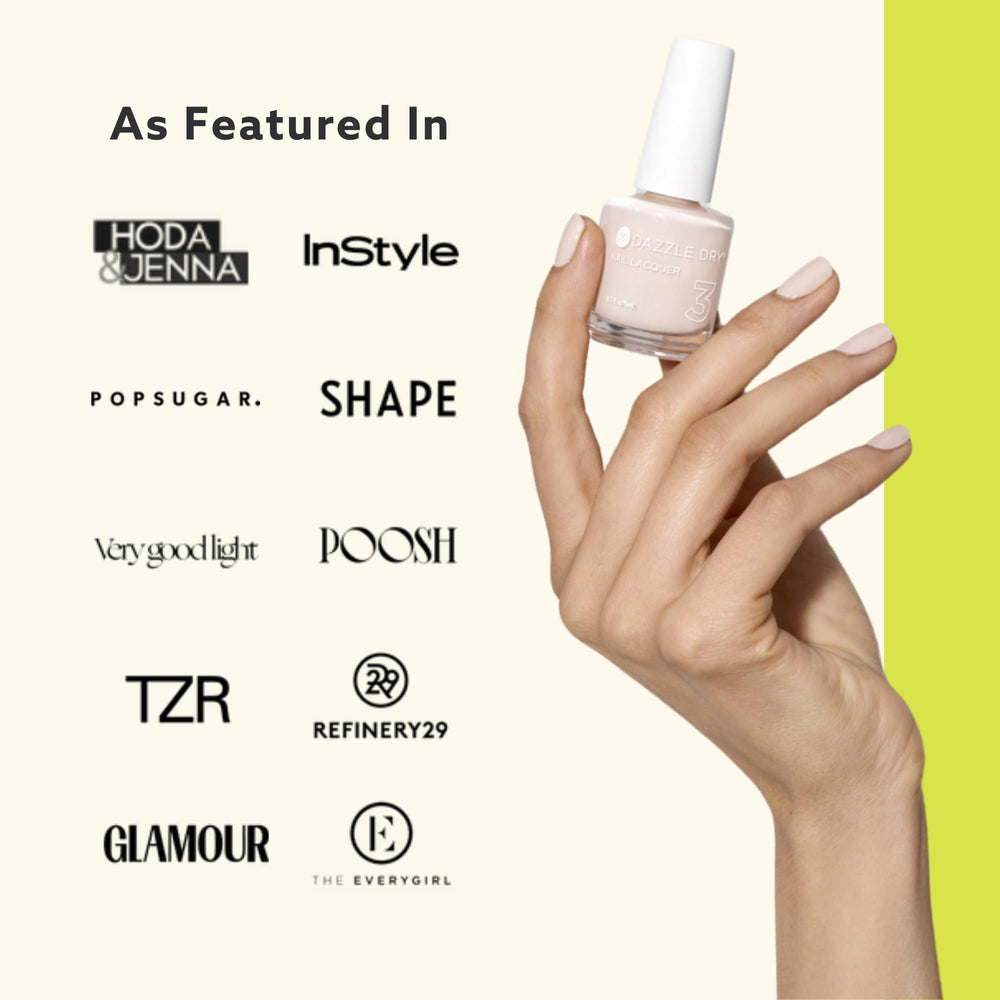 Dazzle Dry Étape 4 – système rapide pour une manucure naturelle et durable.