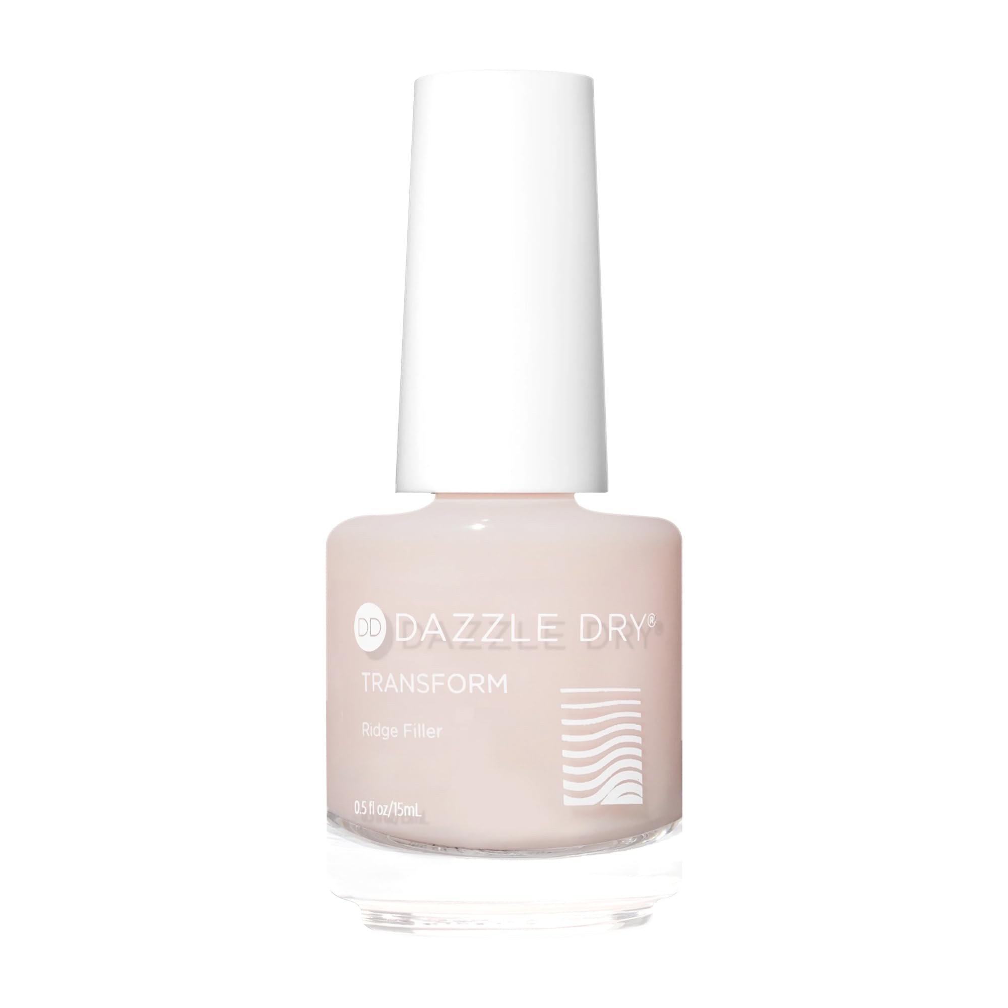Dazzle Dry Transform Ridge Filler sur flacon 15 ml, lissage des rugosités.