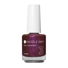 Dazzle Dry Vernis Prune Épicée: couleur prune avec lueur rose pour une manicure durable