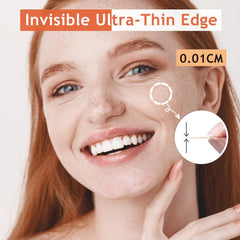 Dazzlook Ultra Patches appliqué sur bouton visage pour protection discrète.