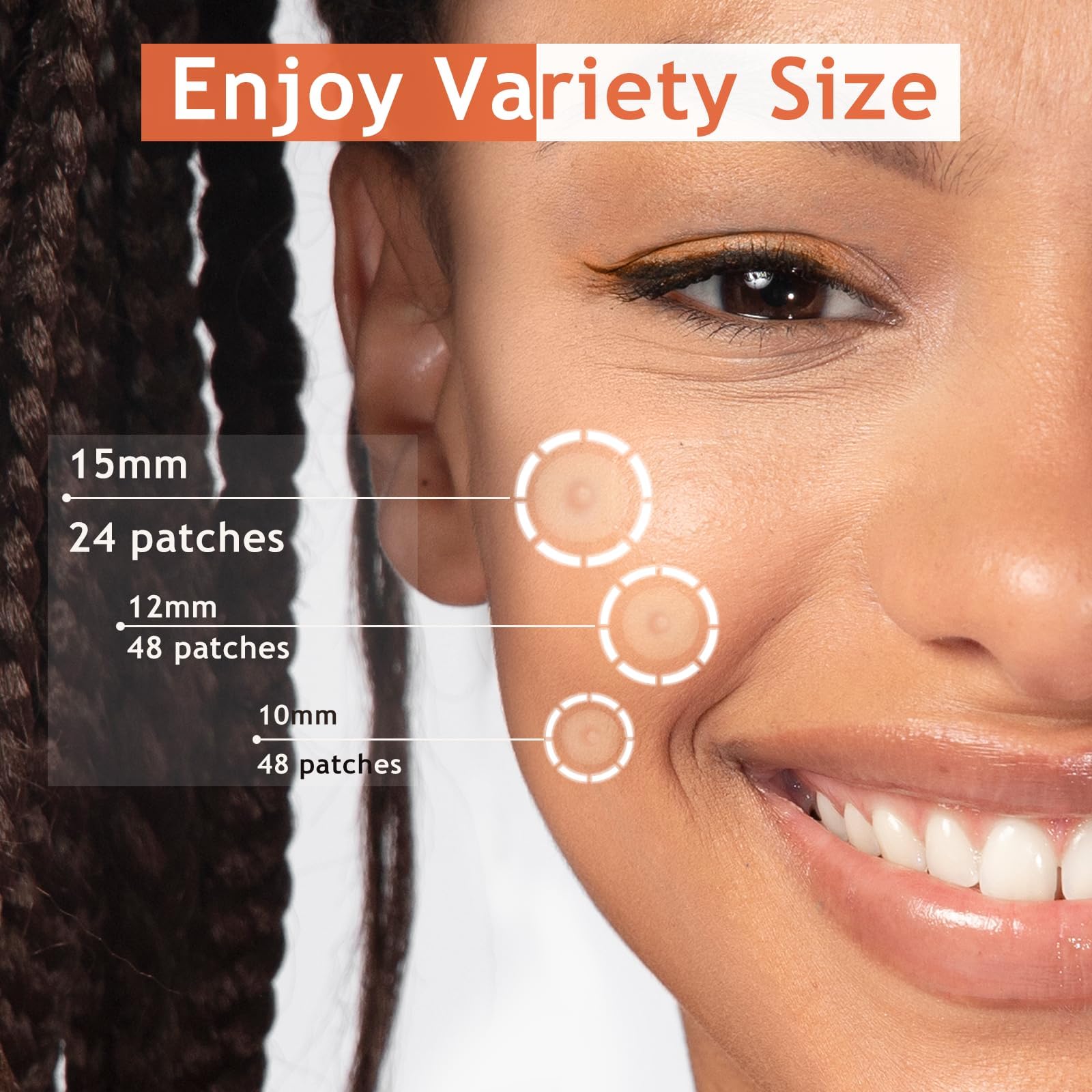 Patch Dazzlook usage jour et nuit, adhérence fiable sur tous types de peau