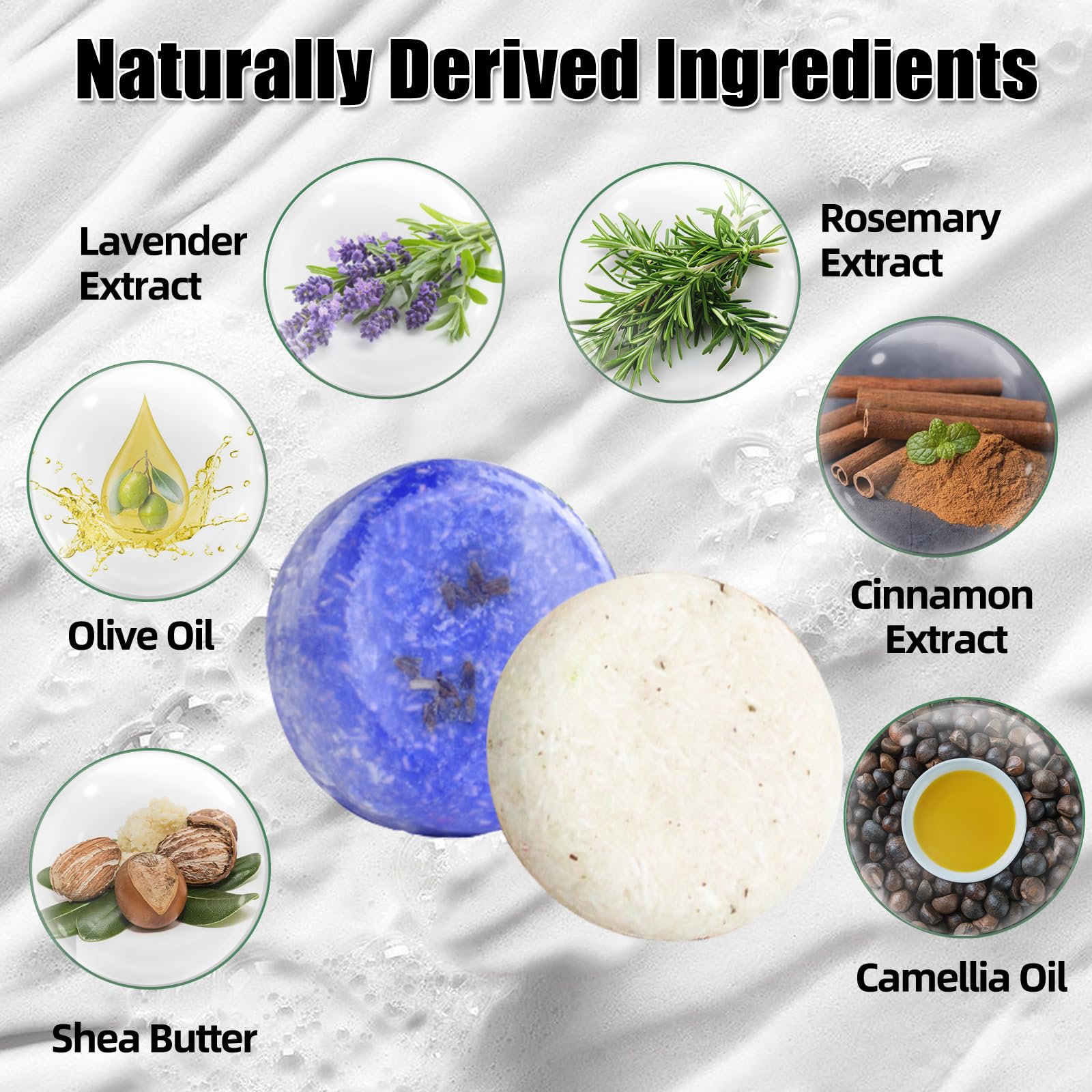 DBEAUTYM: barre-shampoing-solide romarin-lavande, purification légère sans résidus.