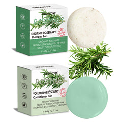 DBEAUTYM ensemble shampoing-bar romarin pour volume naturel.
