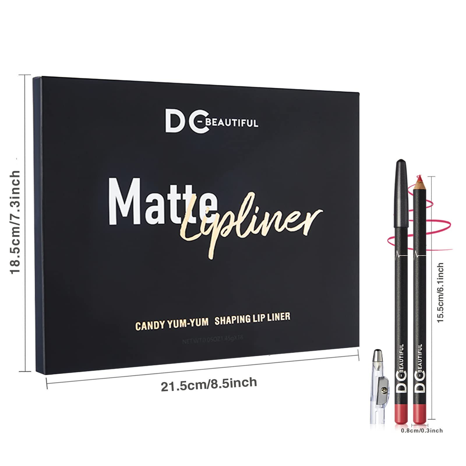DC-BEAUTIFUL coffret cadeau contour Lèvres, idéal pour offrir.