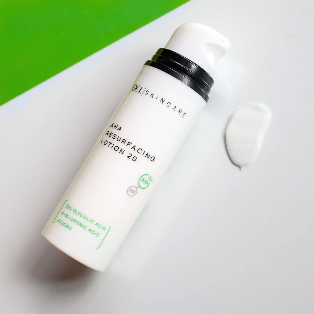 Rituel de soin avec DCL AHA 20% pour revitaliser la peau