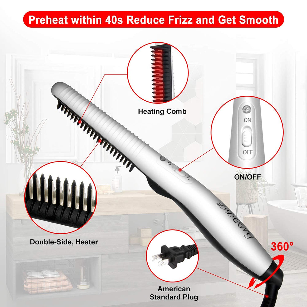 DDONG brosse barbe thermique anti-statique assure un passage fluide sans accrocs