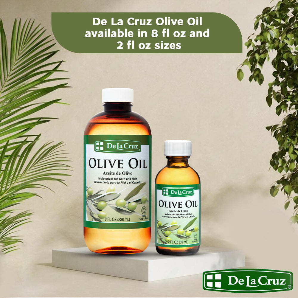 Texture légère De La Cruz huile d'olive, absorption rapide au quotidien.