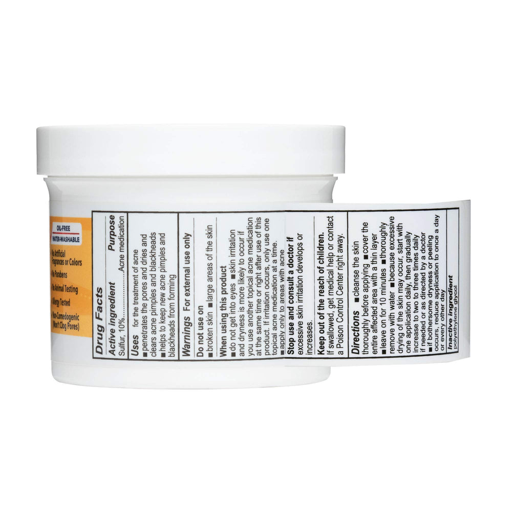 Pommade De La Cruz 10% soufre, usage quotidien, routine simple pour la peau.