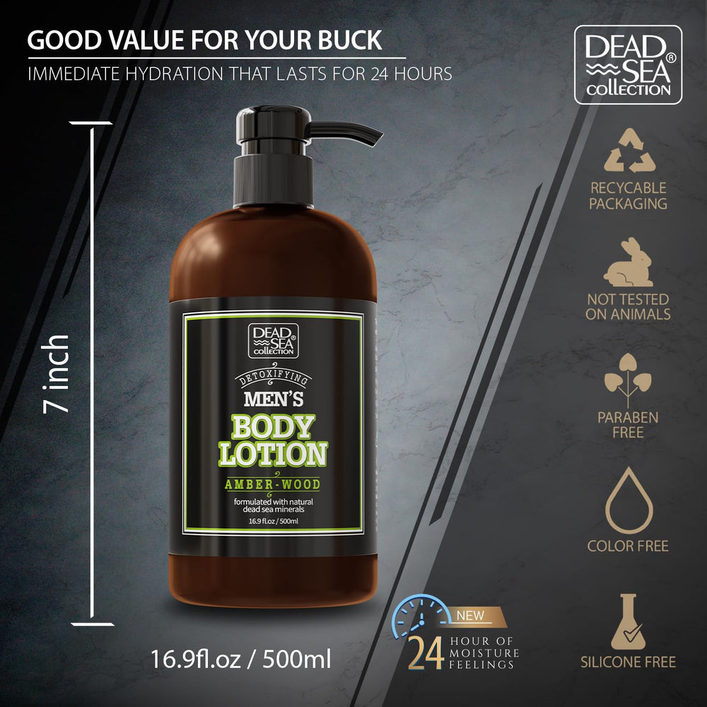 Dead Sea Collection Amberwood parfum subtil apportant une sensation masculine.