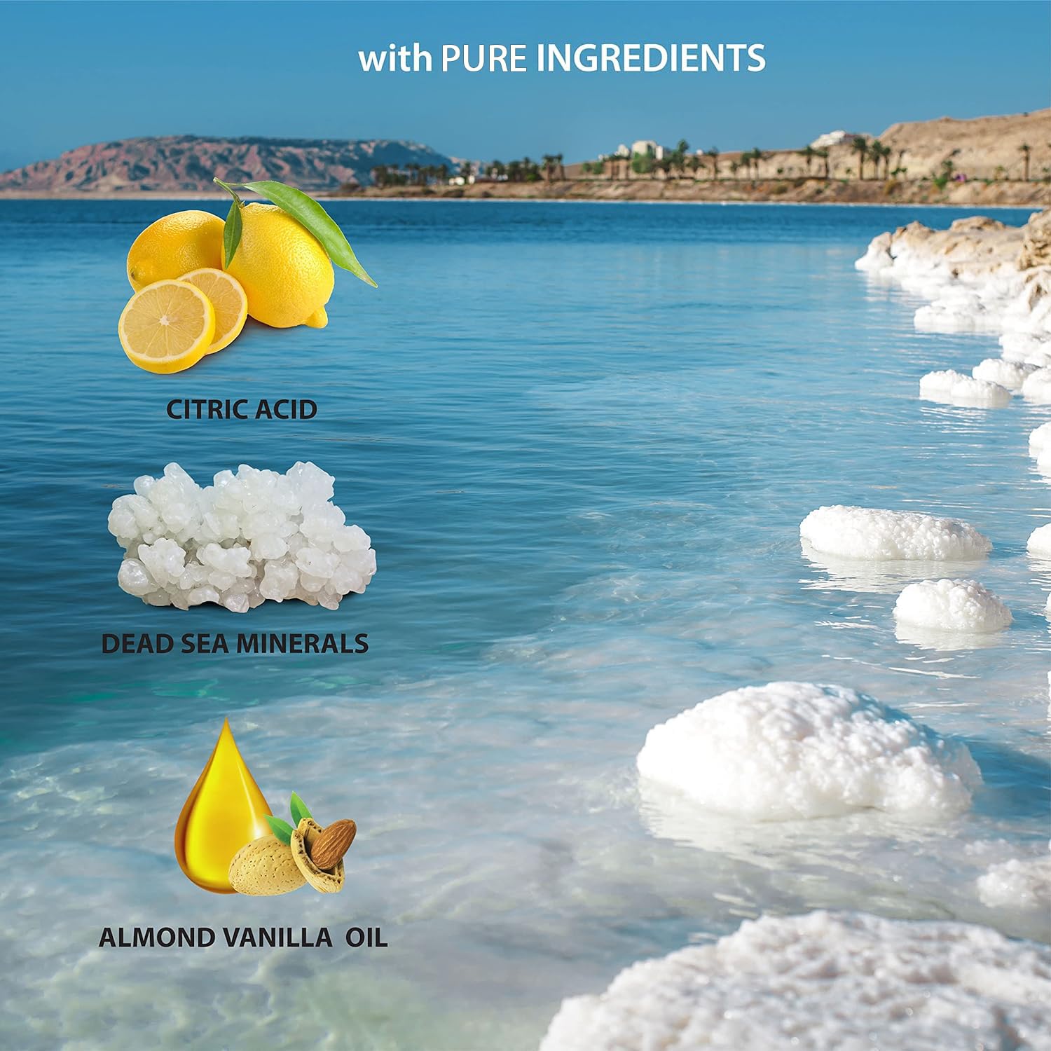 Dead Sea Collection: Arôme amande vanille, expérience spa à domicile.