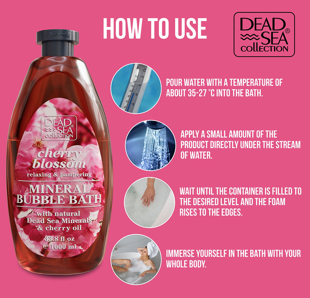 Dead Sea Collection bain-bulle parfum-doux : arôme enveloppant et relaxant.