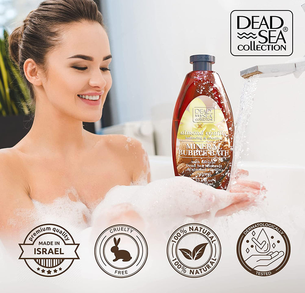 Dead Sea Collection texture onctueuse du bain moussant prête à envelopper la peau.