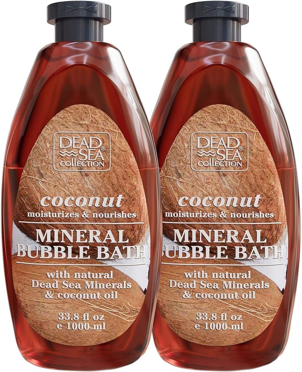Dead Sea Collection bain moussant coco dans bouteille, hydratation durable