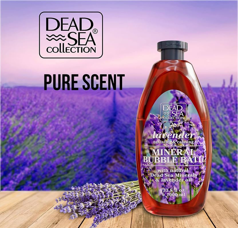 Dead Sea Collection bain moussant minéraux – texture nourrissante pour la peau.