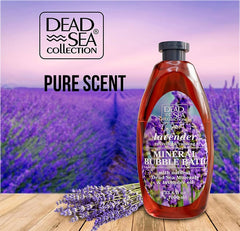 Dead Sea Collection bain moussant minéraux – texture nourrissante pour la peau.