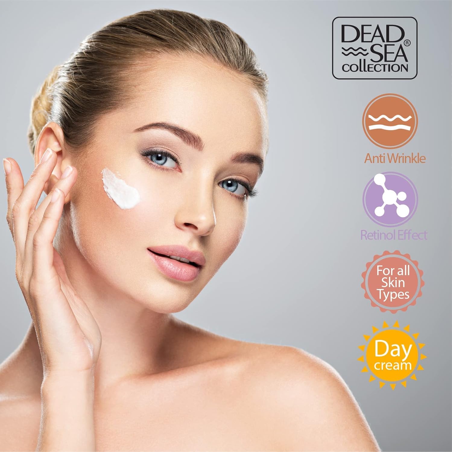 Crème Dead Sea Collection jour hydratation légère pour peau quotidienne.