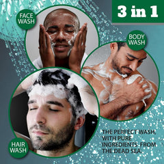 Dead Sea Collection Eucalyptus Mint - gel douche 3-en-1: nettoie et rafraîchit corps et cheveux.