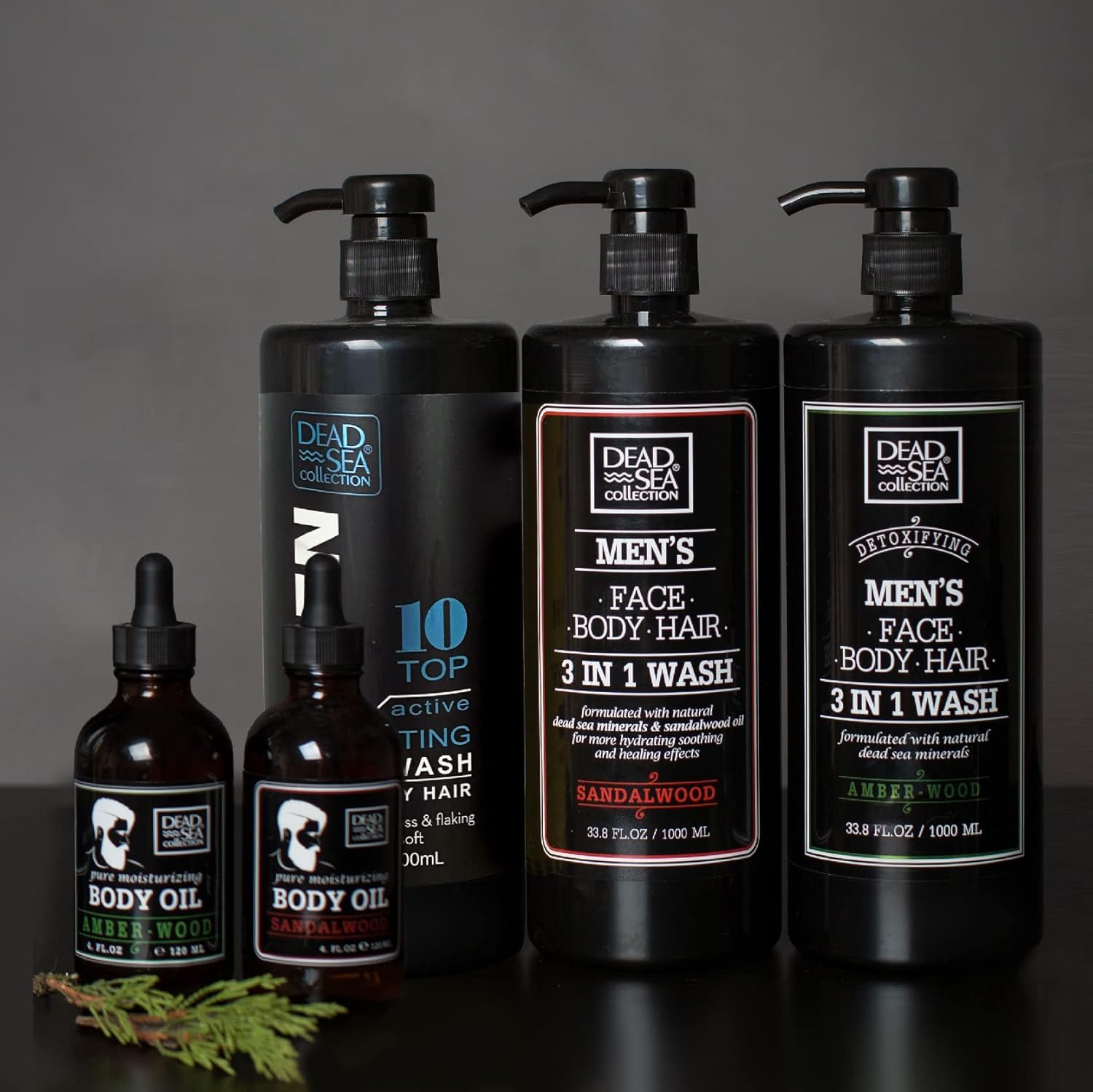 Dead Sea Collection Eucalyptus Mint - pack deux bouteilles: utilisation prolongée et pratique.
