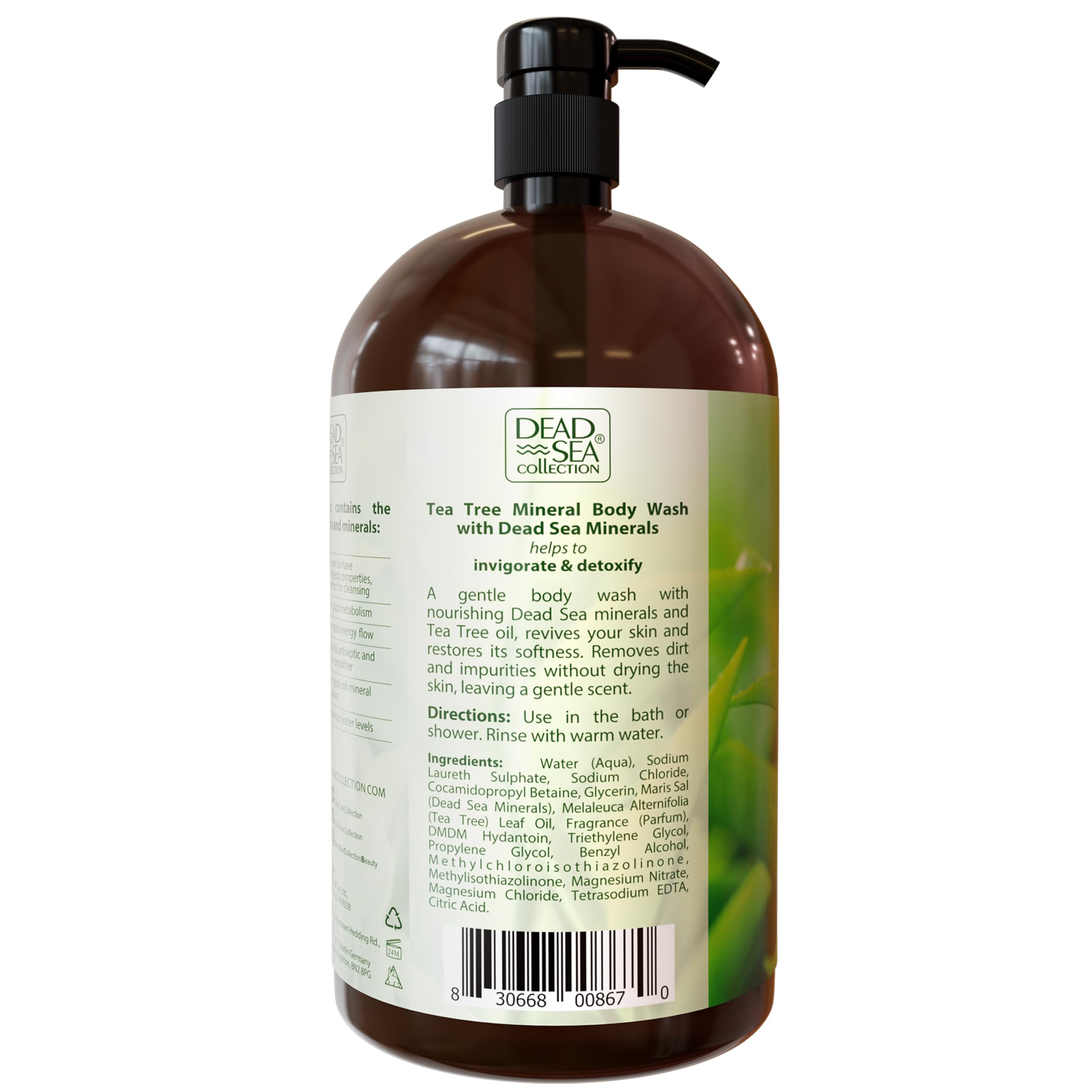 Dead Sea Collection : format 1000 ml, grande valeur et long usage quotidien.