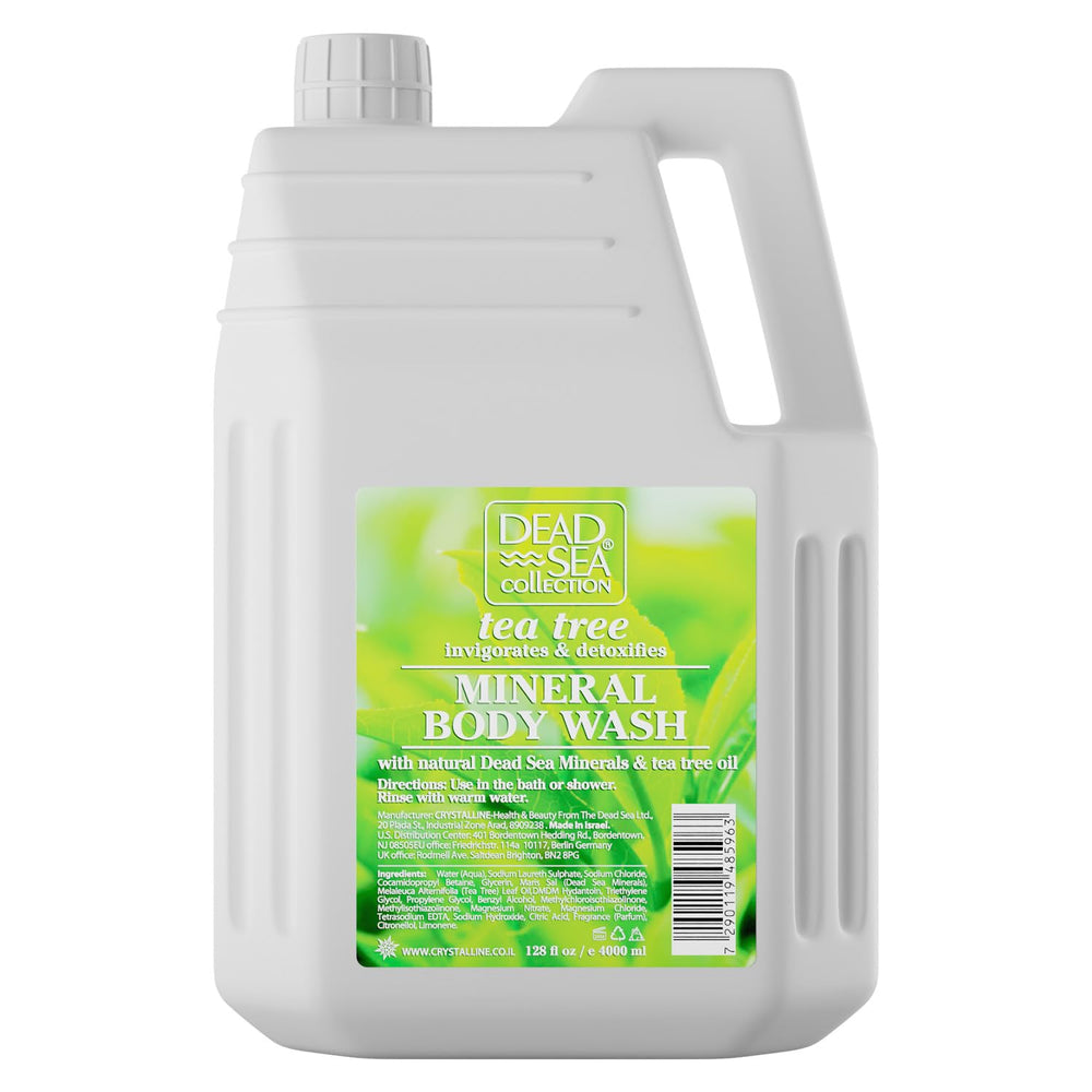 Bouteille Dead Sea Collection gel-douche arbre à thé 128 oz prête pour usage familial