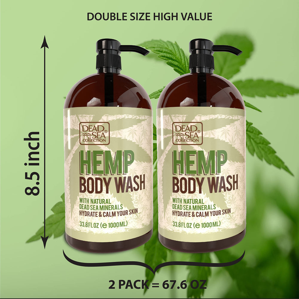 Deux bouteilles Dead Sea Collection dans le coffret, pratique pour le quotidien.