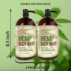 Deux bouteilles Dead Sea Collection dans le coffret, pratique pour le quotidien.