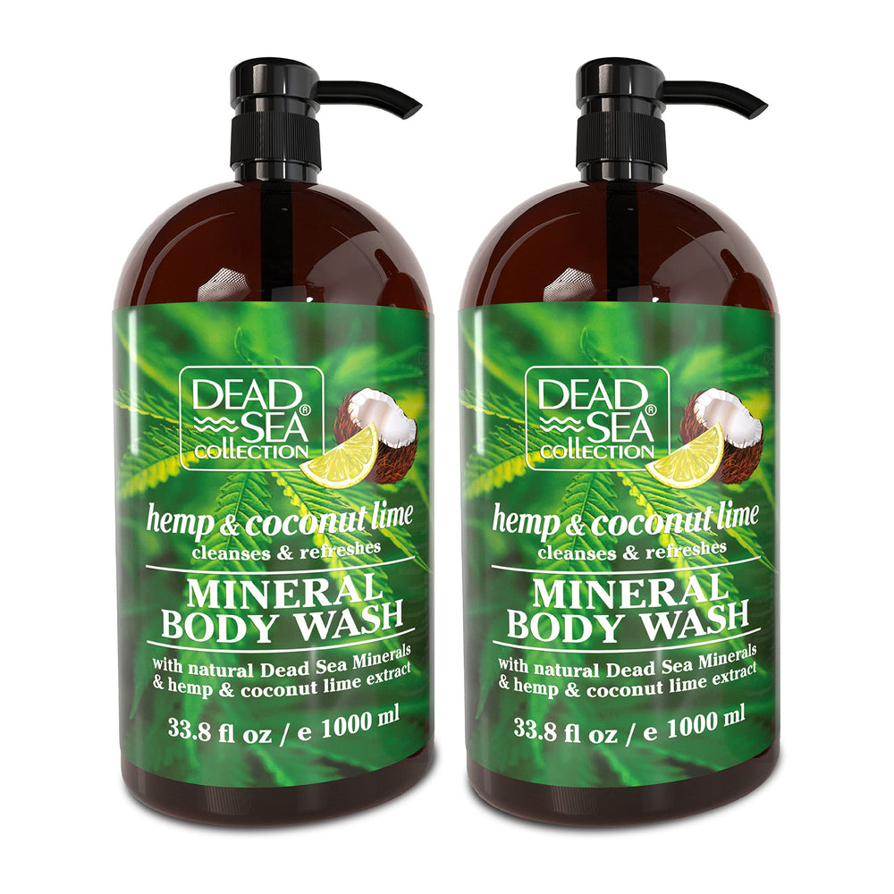 Gel douche Dead Sea Collection en bouteille, hydratation légère et parfum frais