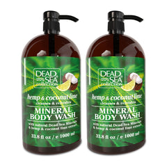 Gel douche Dead Sea Collection en bouteille, hydratation légère et parfum frais