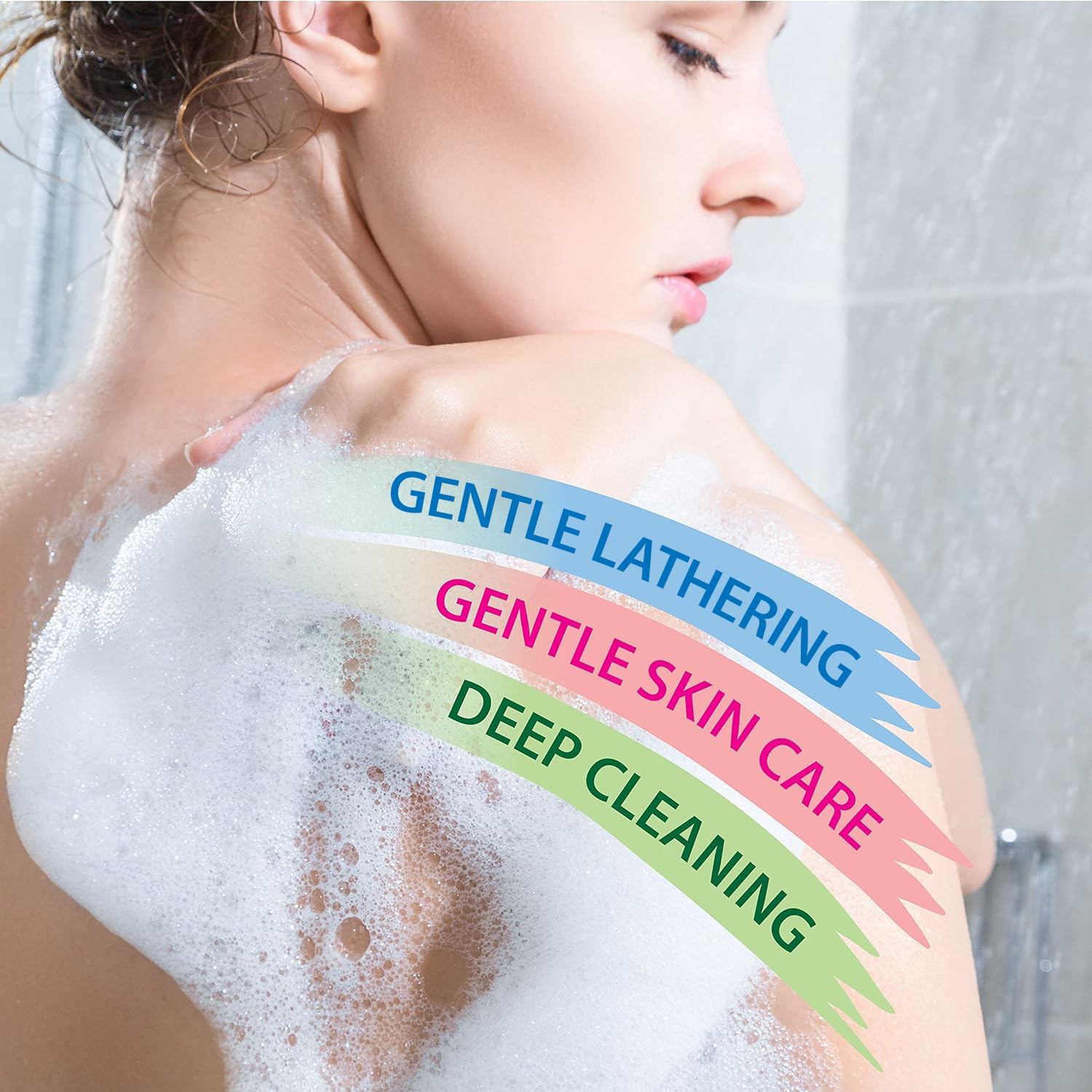 Dead Sea Collection gel-douche pêche — pompe pratique pour dosage facilité.