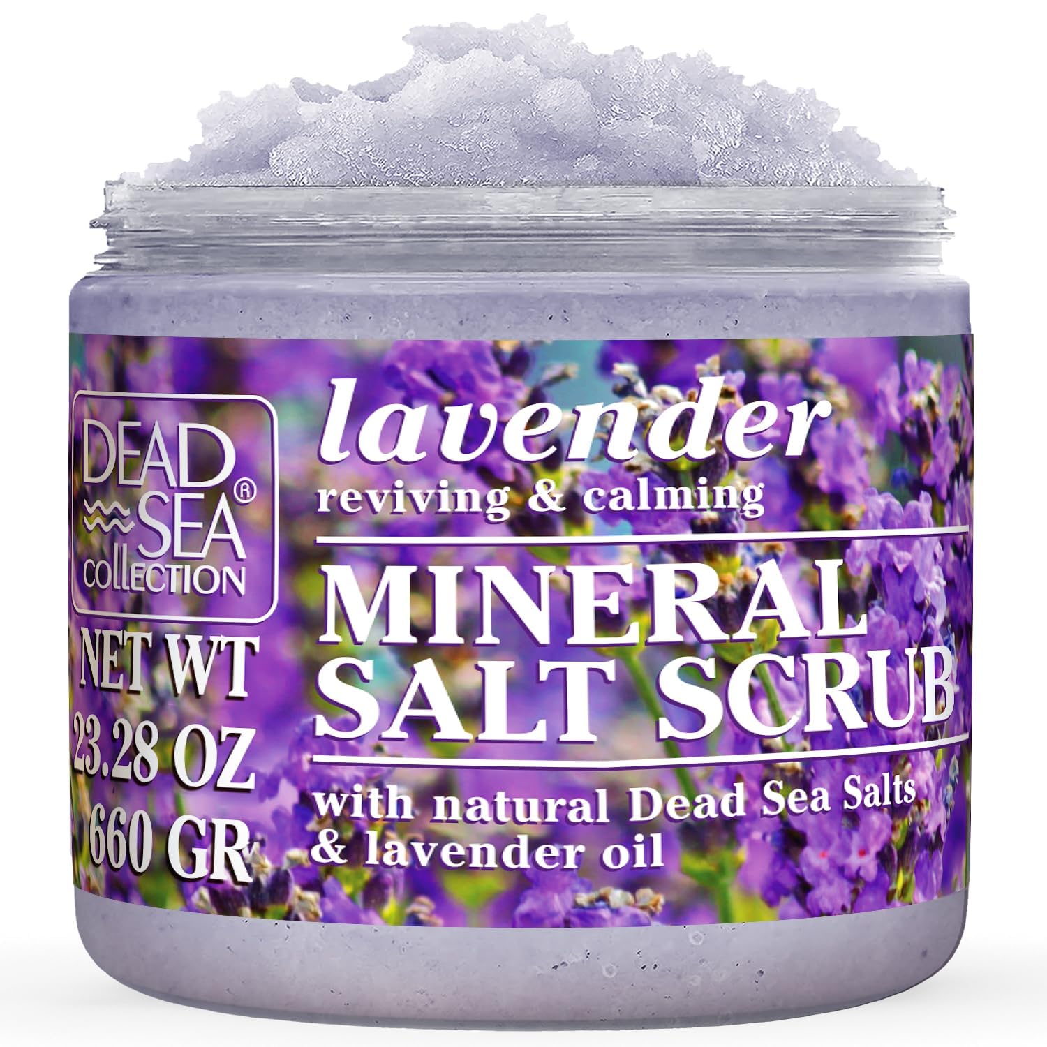 Dead Sea Collection gommage sel lavande corps, exfoliation douce et revitalisante