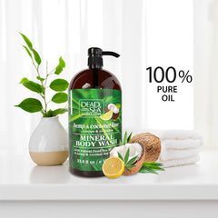 Huile de chanvre intégrée au gel douche Dead Sea Collection pour nourrir la peau