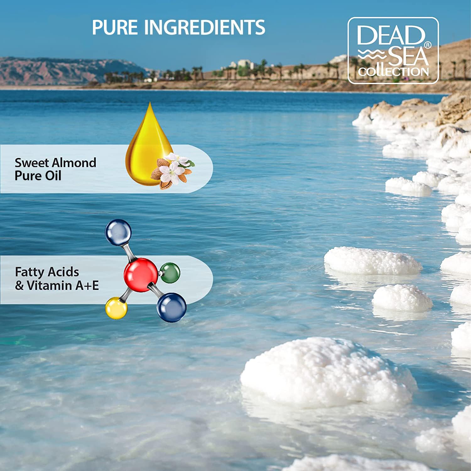 Dead Sea Collection huile – soin nourrissant pour peau et mains.