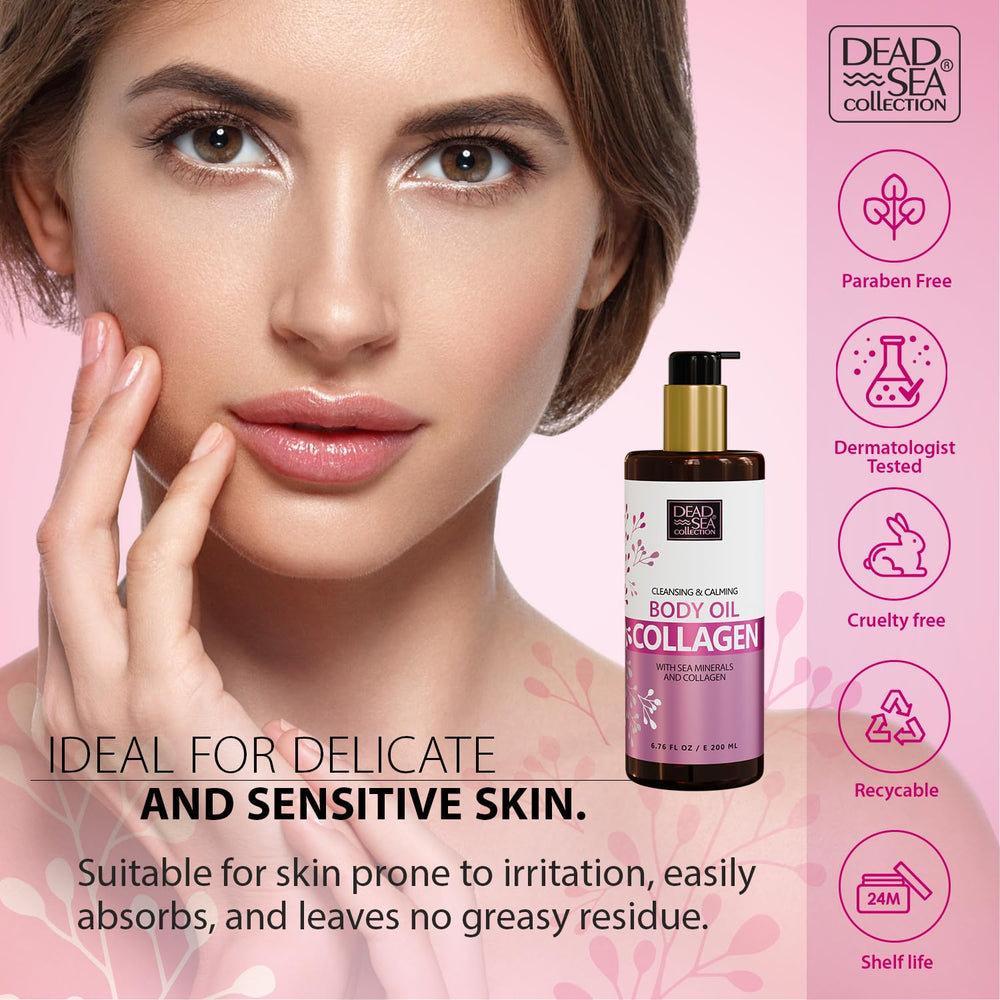 Dead Sea Collection — mélange d’amandes et d’olives pour une peau souple.