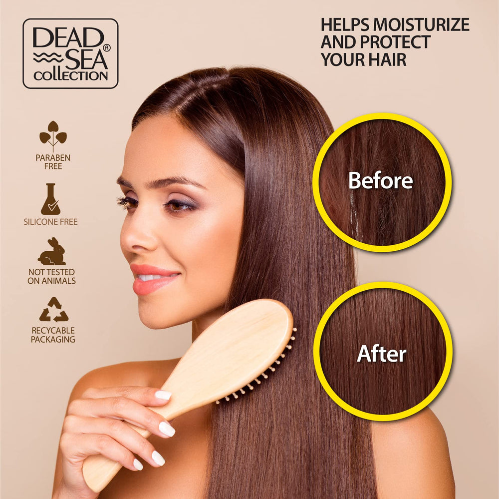 Huile de coco Dead Sea Collection, cheveux plus souples et faciles à démêler.