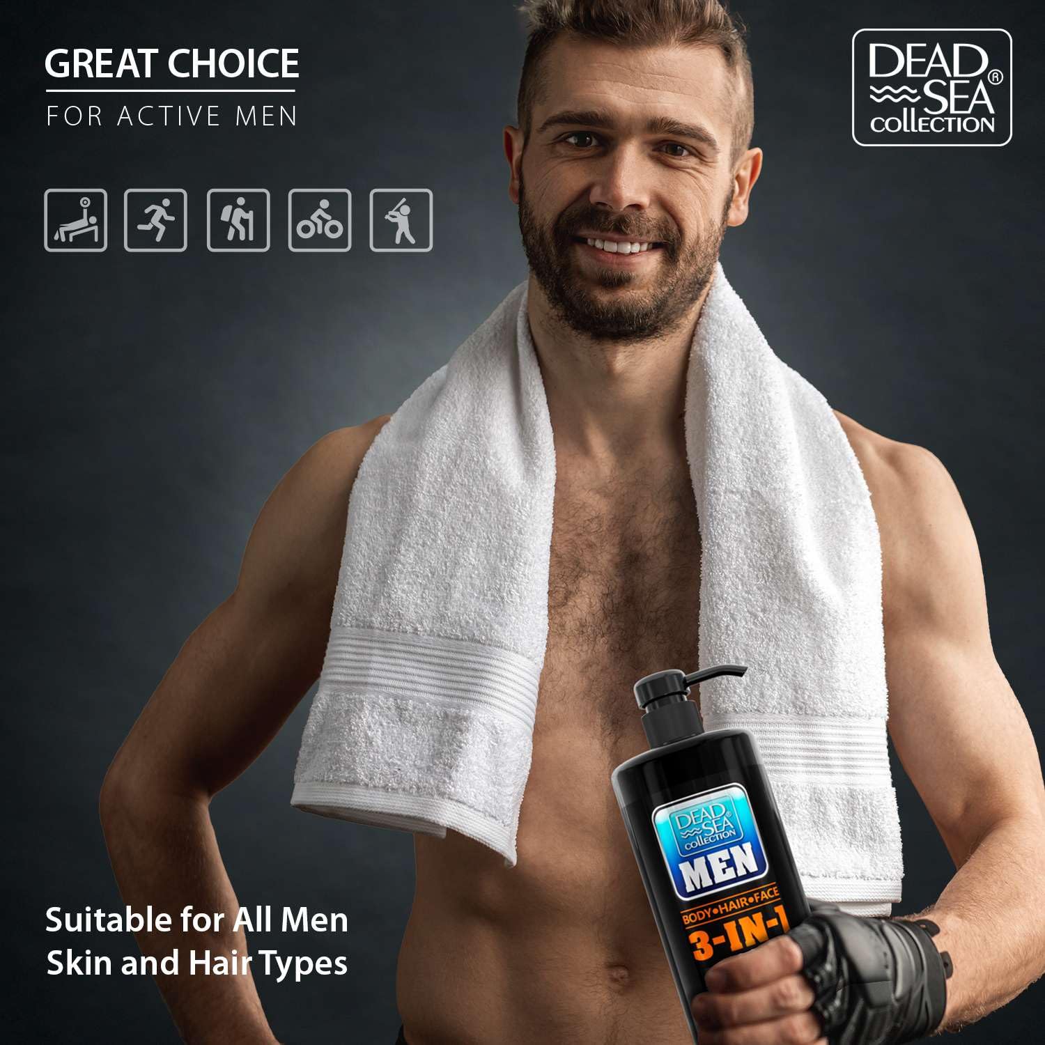 Dead Sea Collection – hydratation apres-douche pour peau et visage nourris.