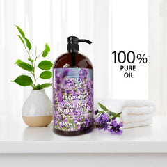 Gel douche Dead Sea Collection lavande, minéraux-mer-morte, soin nourrissant pour tous les types de peau.