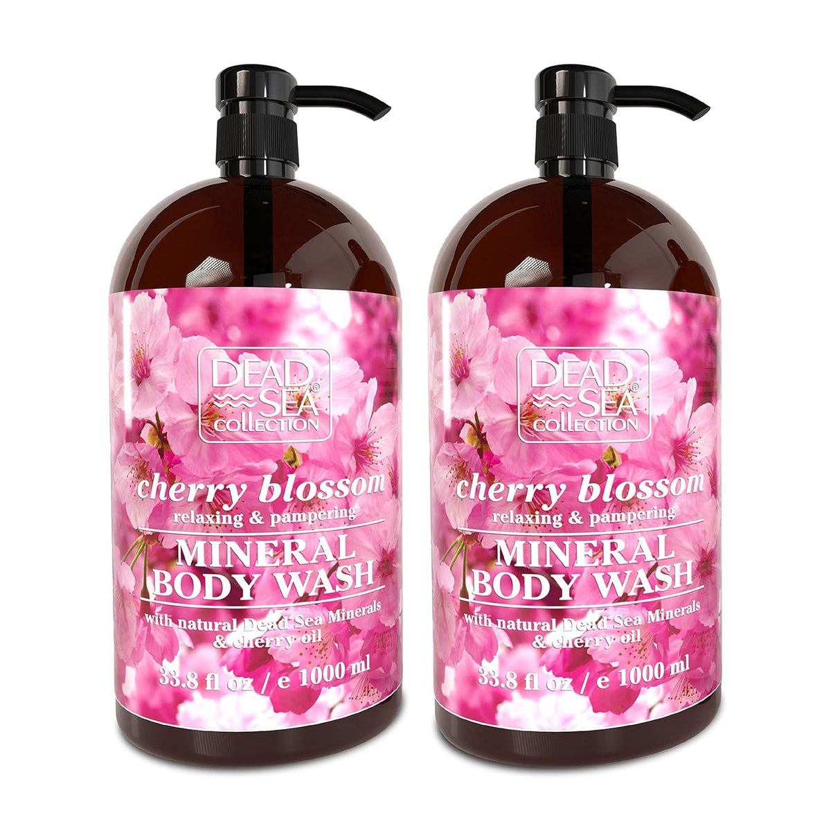 Dead Sea Collection Lave‑corps cerise bouteille nettoie et hydrate la peau