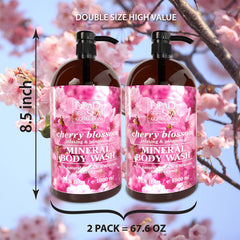 Dead Sea Collection Lave‑corps cerise bouteille fraîche et légère