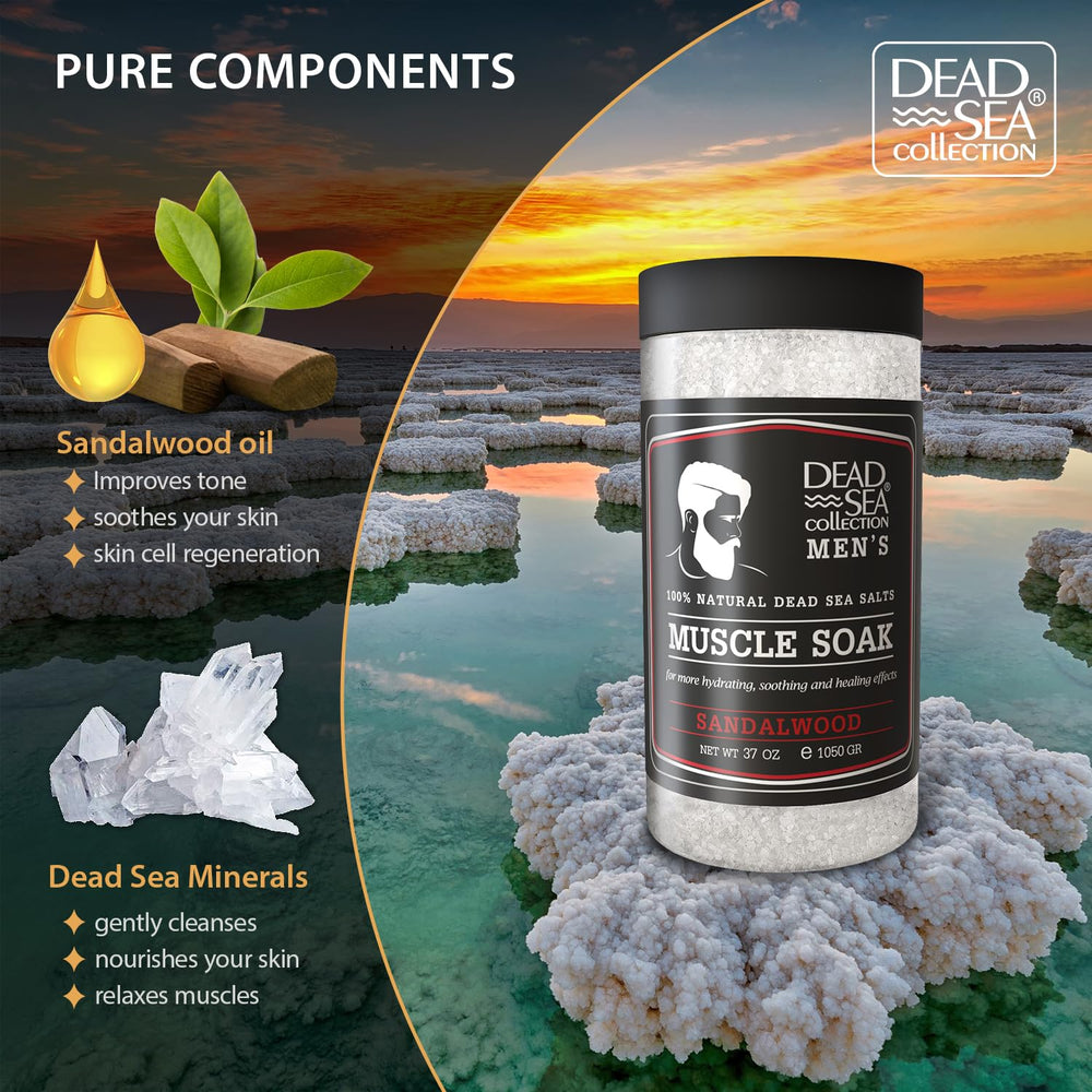 Dead Sea Collection Sels minéraux mer magnesium pour relaxation musculaire.