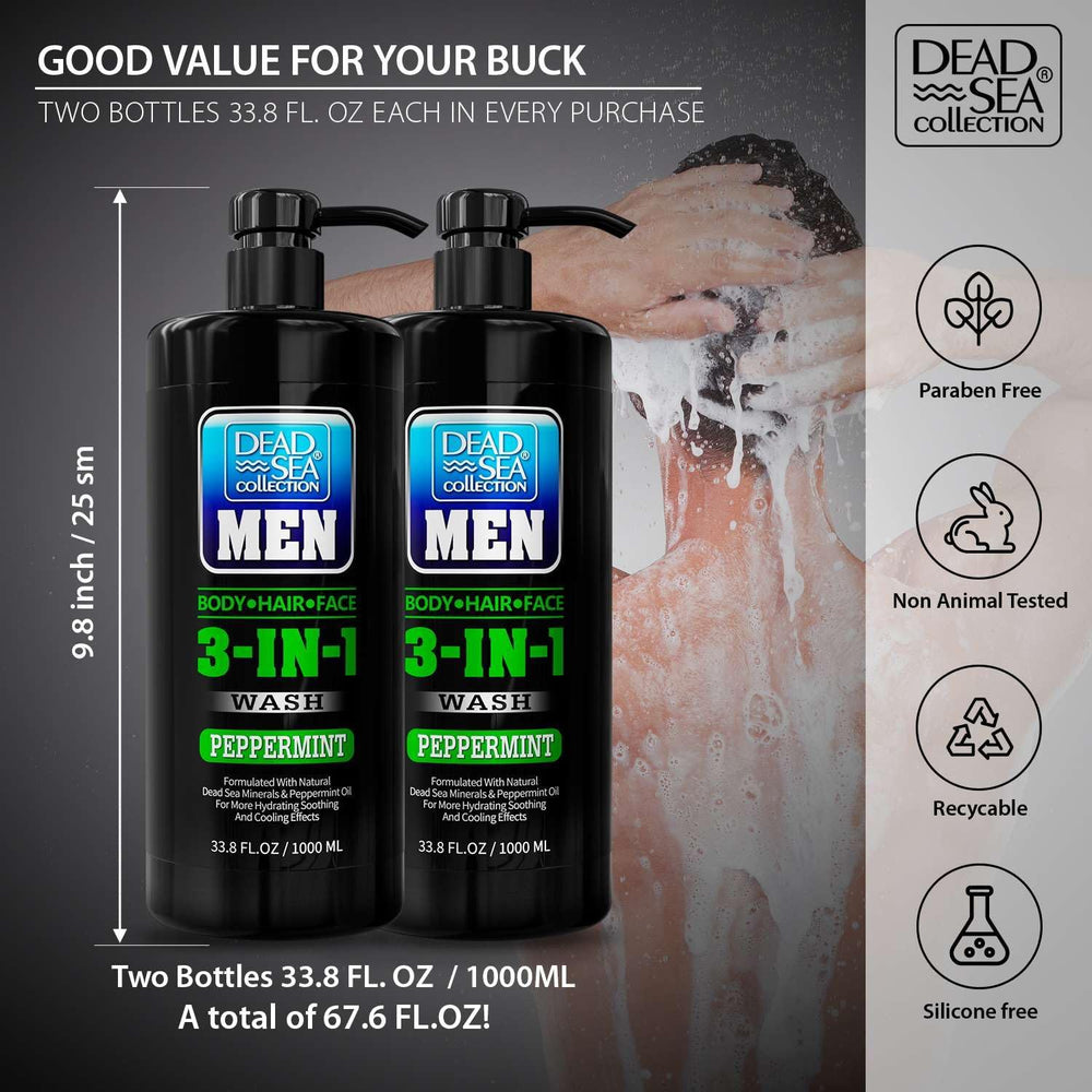 Minéraux de la mer Morte dans le gel douche Dead Sea Collection pour équilibre de la peau.