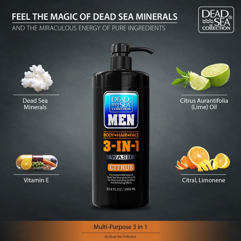 Dead Sea Collection – shampoing tout-en-un, cheveux souples et faciles à coiffer.