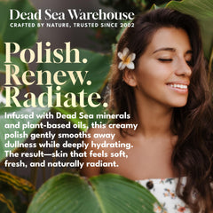 Dead Sea Warehouse gommage coudes et genoux : exfoliation douce pour les zones rugueuses et lisses.